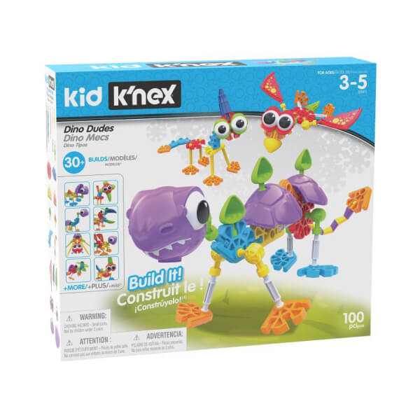 Kid K'NEX Dino Dudes Building Set - Ages 3+ - Preschool Creative Toy